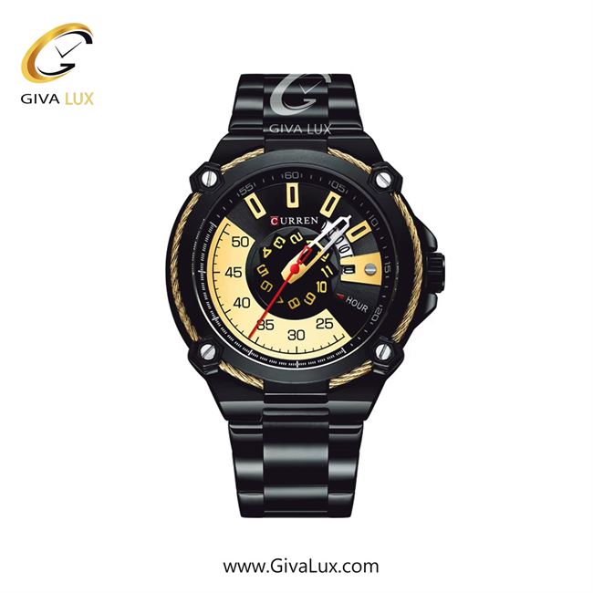 ساعت مچی اورجینال مردانه کارن (کورن) curren مشکی-نقره ای | نقره ای| سفید-مشکی| کد رفرنس 8345SL