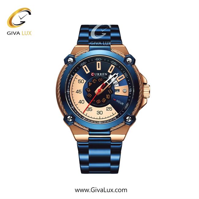 ساعت مچی اورجینال مردانه کارن (کورن) curren مشکی-نقره ای | نقره ای| سفید-مشکی| کد رفرنس 8345SL