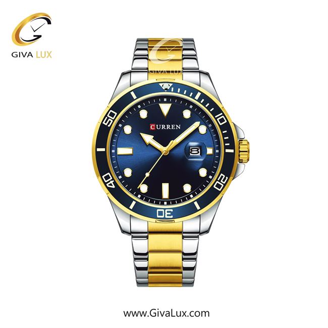 ساعت مچی اورجینال مردانه کارن (کورن) curren طلایی-سرمه ای | طلایی-نقره ای| سرمه ای| کد رفرنس 8388GDBU