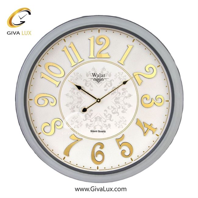 ساعت دیواری اورجینال والار PVC طوسی| کد رفرنس 603