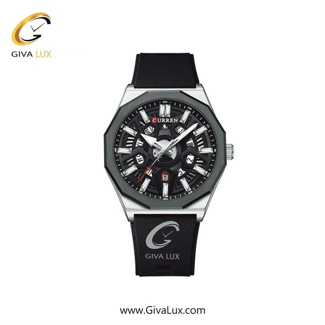 ساعت مچی اورجینال مردانه کارن (کورن) curren نقره ای-مشکی | مشکی| نقره ای-مشکی| کد رفرنس 8437 B/S