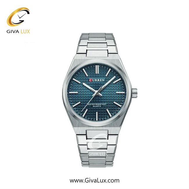 ساعت مچی اورجینال مردانه کارن (کورن) curren نقره ای | نقره ای| آبی| کد رفرنس 8439 S/BE