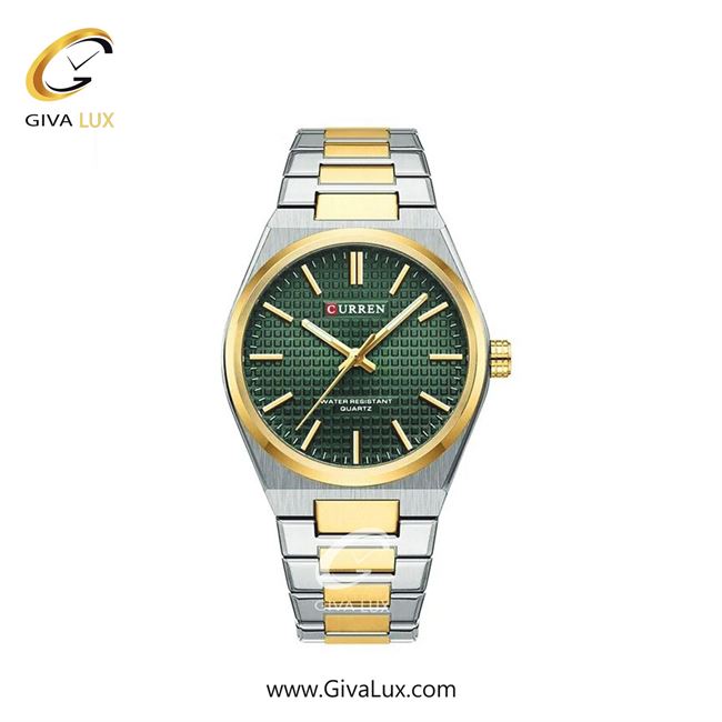 ساعت مچی اورجینال مردانه کارن (کورن) curren طلایی-نقره ای | نقره ای-طلایی| سبز| کد رفرنس 8439 S/G/GN