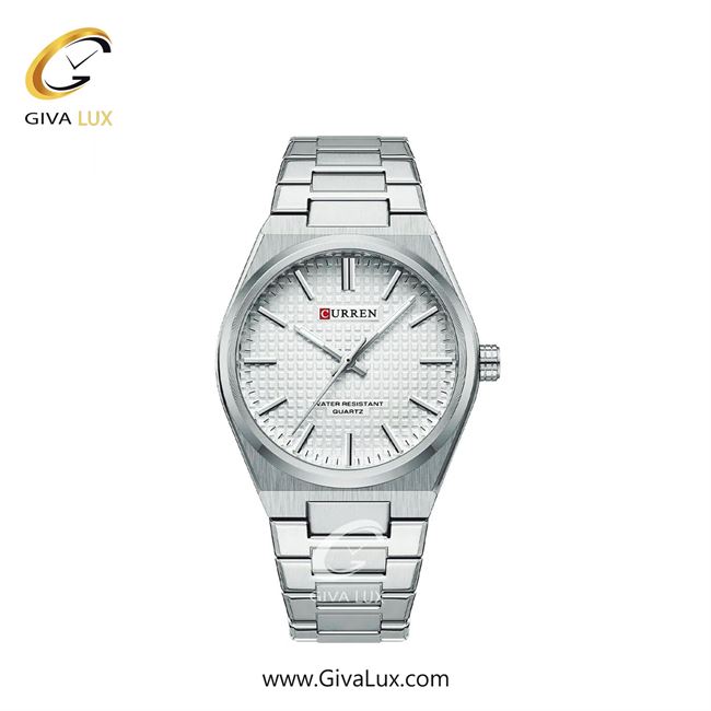 ساعت مچی اورجینال مردانه کارن (کورن) curren نقره ای | نقره ای| نقره ای| کد رفرنس 8439 S/W
