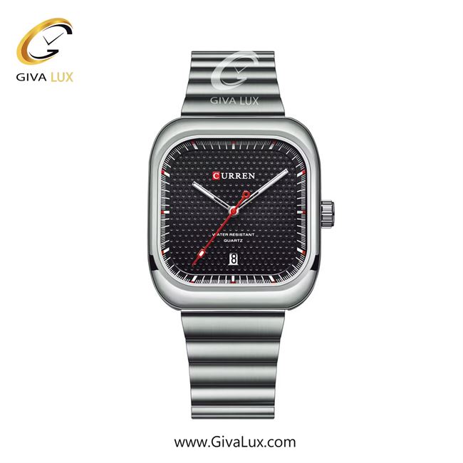 ساعت مچی اورجینال زنانه کارن (کورن) curren نقره ای | نقره ای| مشکی| کد رفرنس 8460SLBK