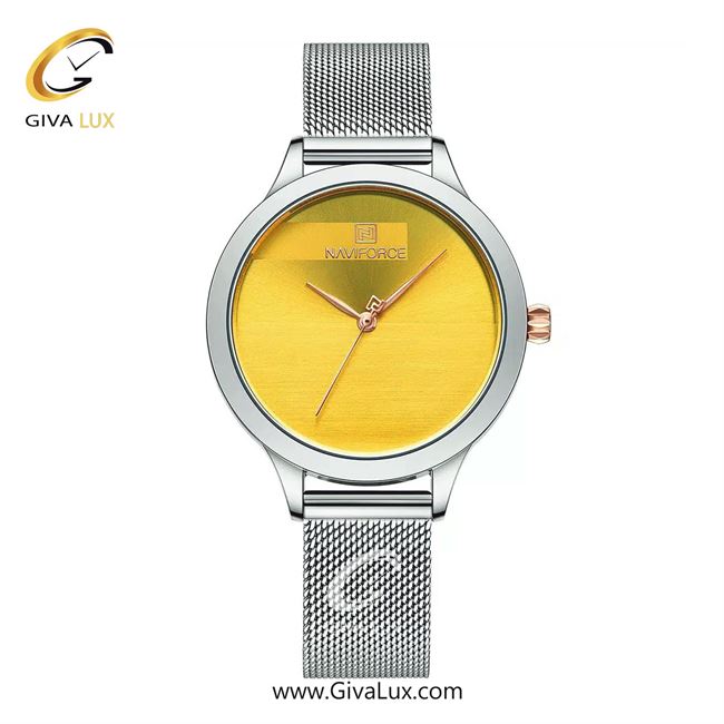 ساعت مچی اورجینال زنانه ناوی فورس|Naviforce|نوی فورس|نیوی فورس نقره ای | نقره ای|| کد رفرنس NF5027