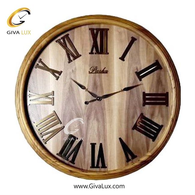 ساعت دیواری اورجینال پاشا چوب قهوه ای| کد رفرنس 851