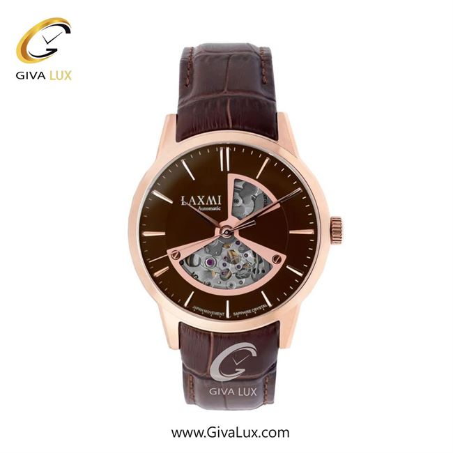 ساعت مچی اورجینال مردانه لاکسمی رزگلد | قهوه ای| قهوه ای| کد رفرنس 8531-4