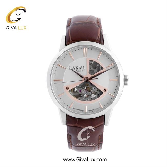 ساعت مچی اورجینال مردانه لاکسمی نقره ای | قهوه ای| نقره ای| کد رفرنس 8531-5