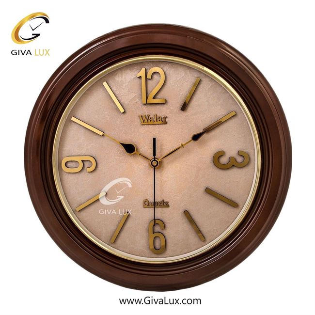 ساعت دیواری اورجینال والار PVC قهوه ای| کد رفرنس 102