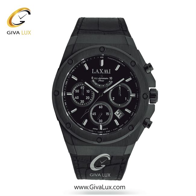 ساعت مچی اورجینال مردانه لاکسمی سه موتوره کرنوگراف مشکی | مشکی| مشکی| کد رفرنس 5-8550