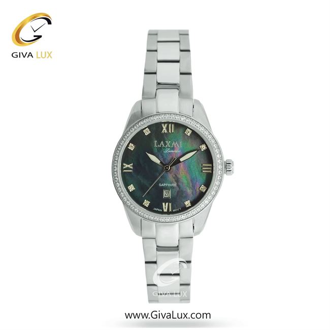 ساعت مچی اورجینال زنانه لاکسمی نقره ای | نقره ای| سبز یشمی تیره-هفت رنگ| کد رفرنس 4-8565