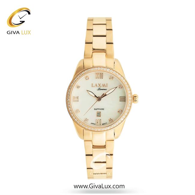 ساعت مچی اورجینال زنانه لاکسمی رزگلد | رزگلد| سفید| کد رفرنس 6-8565