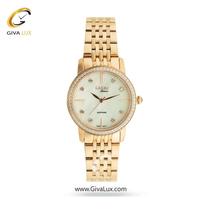 ساعت مچی اورجینال زنانه لاکسمی رزگلد | رزگلد| سفید صدفی| کد رفرنس 2-8566