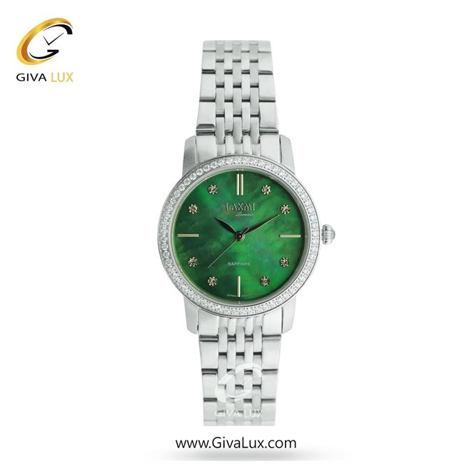 ساعت مچی اورجینال زنانه لاکسمی نقره ای | نقره ای| سبز| کد رفرنس 5-8566