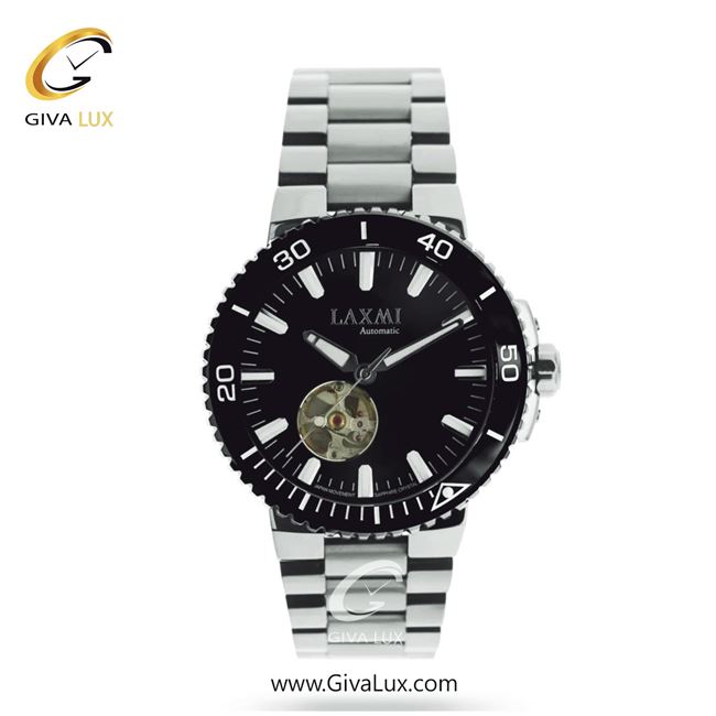 ساعت مچی اورجینال مردانه لاکسمی مشکی-نقره ای | نقره ای| مشکی| کد رفرنس 3-8567