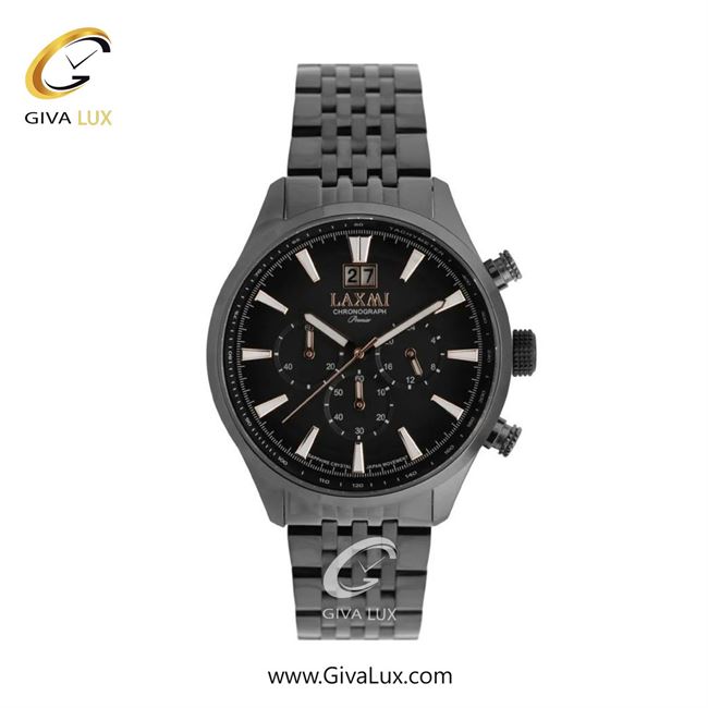 ساعت مچی اورجینال مردانه لاکسمی سه موتوره کرنوگراف تیتانیوم | تیتانیوم| مشکی| کد رفرنس 2-8570