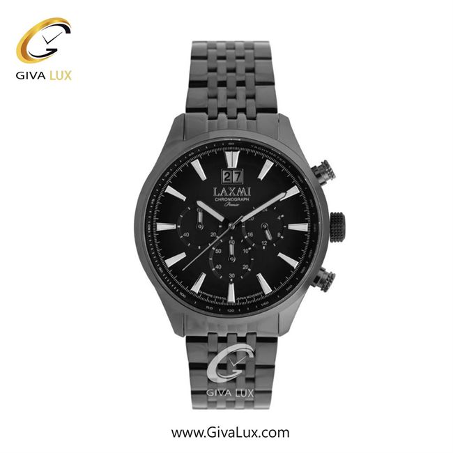ساعت مچی اورجینال مردانه لاکسمی سه موتوره کرنوگراف تیتانیوم | تیتانیوم| مشکی| کد رفرنس 7-8570