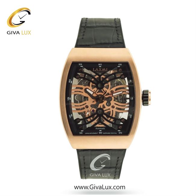 ساعت مچی اورجینال مردانه لاکسمی رزگلد | مشکی| مشکی-رزگلد| کد رفرنس 2-8571