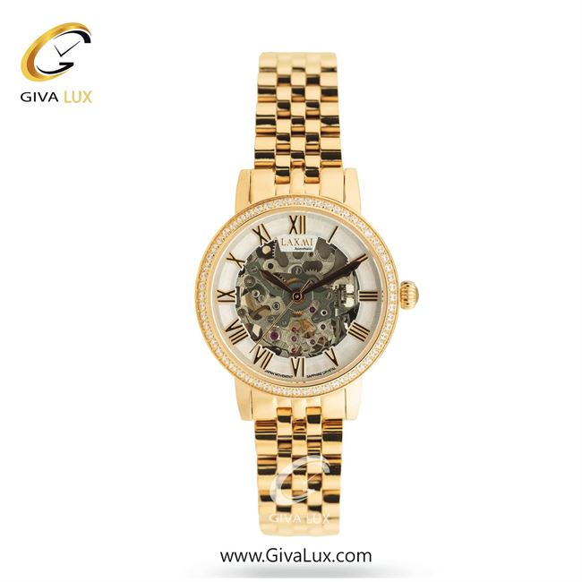 ساعت مچی اورجینال زنانه لاکسمی رزگلد | رزگلد| سفید| کد رفرنس 3-8573