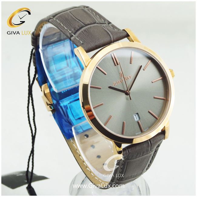 ساعت مچی مردانه بند چرمی آلبرت ترایس مدل AT20272