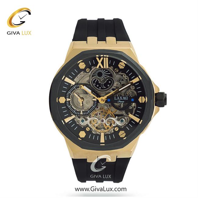 ساعت مچی اورجینال مردانه لاکسمی دو زمانه مشکی-طلایی | مشکی| مشکی| کد رفرنس 2-8804