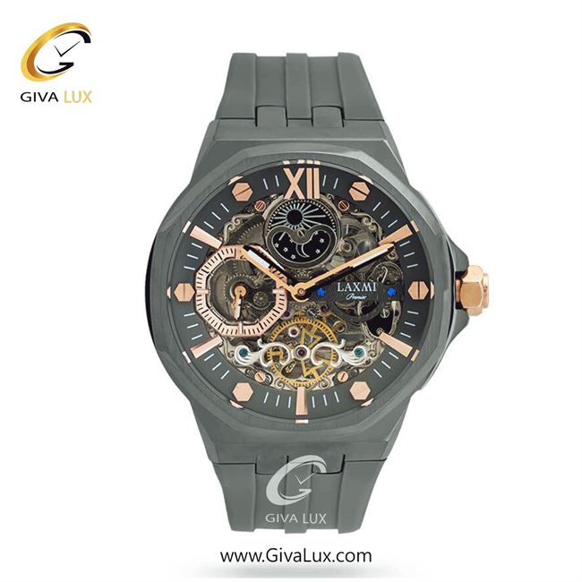 ساعت مچی اورجینال مردانه لاکسمی تیتانیوم | تیتانیوم| دودی|تیتانیوم-رزگلد| کد رفرنس 5-8804
