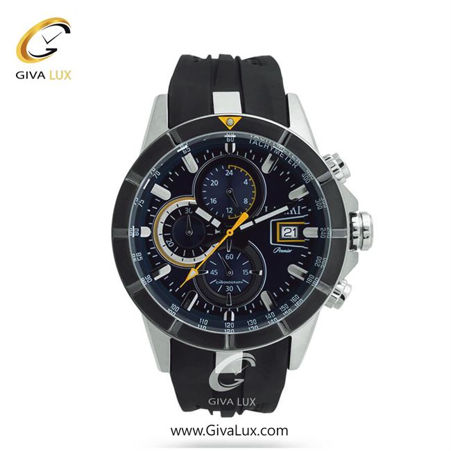 ساعت مچی اورجینال مردانه لاکسمی سه موتوره کرنوگراف مشکی | مشکی| سرمه ای| کد رفرنس 3-8807