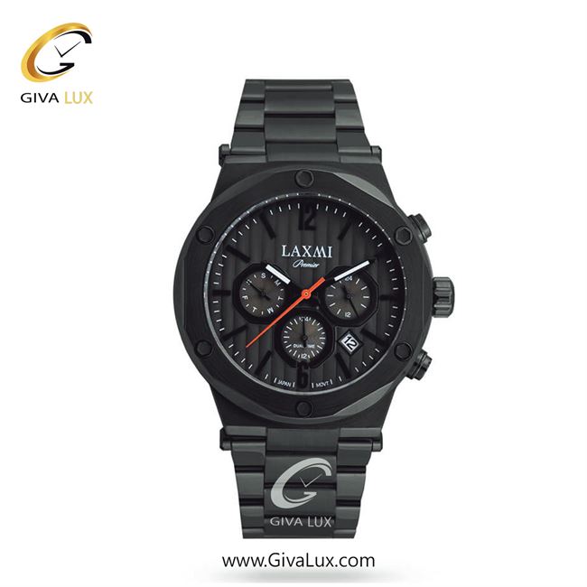 ساعت مچی اورجینال مردانه لاکسمی سه موتوره کرنوگراف مشکی | مشکی| مشکی| کد رفرنس 1-8810