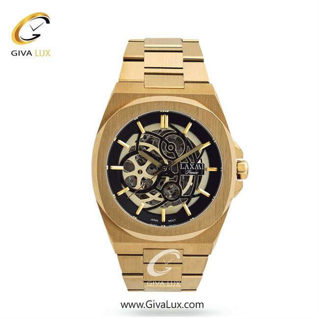 ساعت مچی اورجینال مردانه لاکسمی طلایی | طلایی| مشکی| کد رفرنس 5-8812