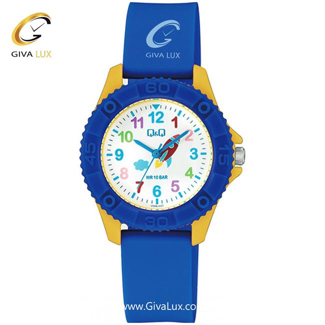 ساعت مچی اورجینال بچه گانه کیو اند کیو Q&Q آبی | آبی| سفید| کد رفرنس VQ96J022Y
