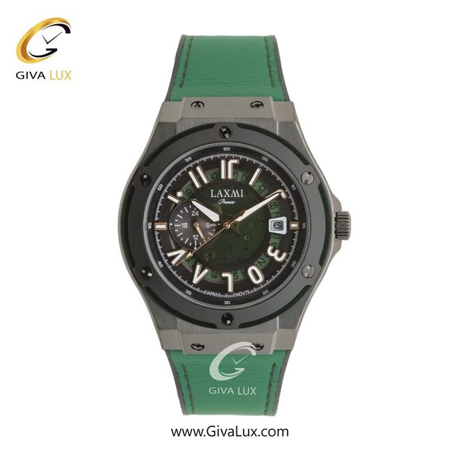 ساعت مچی اورجینال مردانه لاکسمی نقره ای-تیتانیوم | سبز| سبز یشمی تیره| کد رفرنس 8819-2