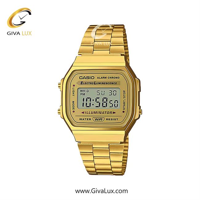 ساعت مچی اورجینال زنانه کاسیو Casio طلایی | طلایی| طلایی| کد رفرنس A168WG-9WD