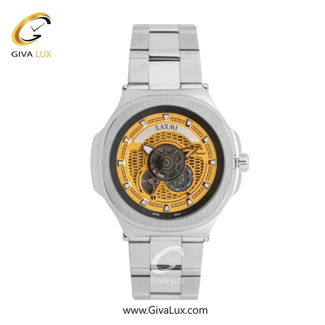 ساعت مچی اورجینال مردانه لاکسمی نقره ای | نقره ای| زرد| کد رفرنس 5-8822