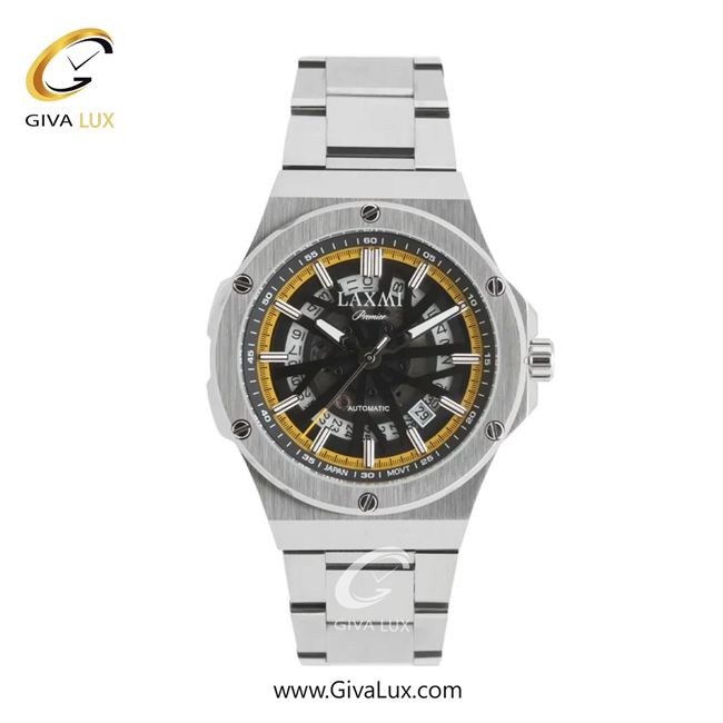 ساعت مچی اورجینال مردانه لاکسمی نقره ای | نقره ای| زرد-دودی|تیتانیوم| کد رفرنس 3-8824