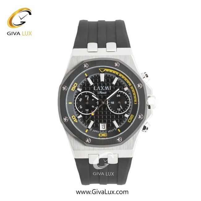 ساعت مچی اورجینال مردانه لاکسمی سه زمانه نقره ای-مشکی | مشکی| مشکی| کد رفرنس 8825-1