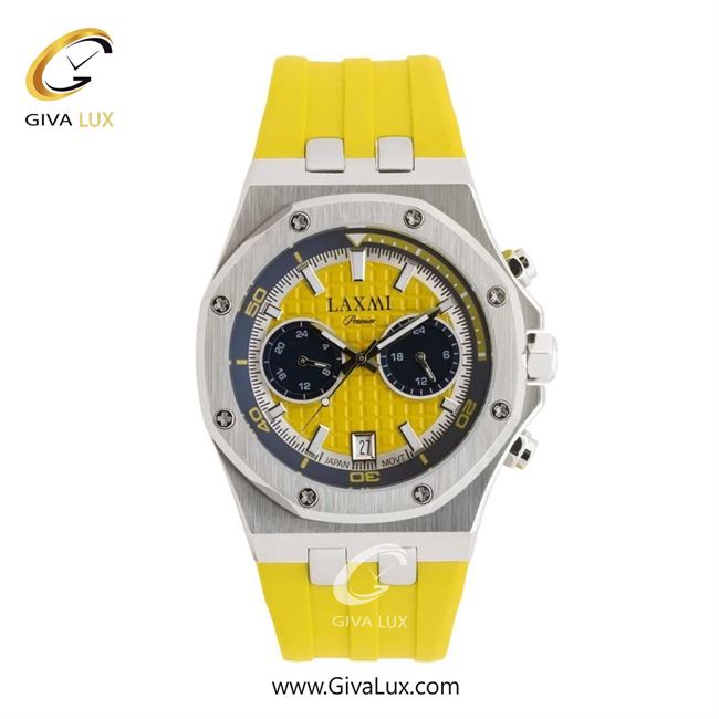 ساعت مچی اورجینال مردانه لاکسمی سه زمانه نقره ای | زرد| زرد| کد رفرنس 8825-3