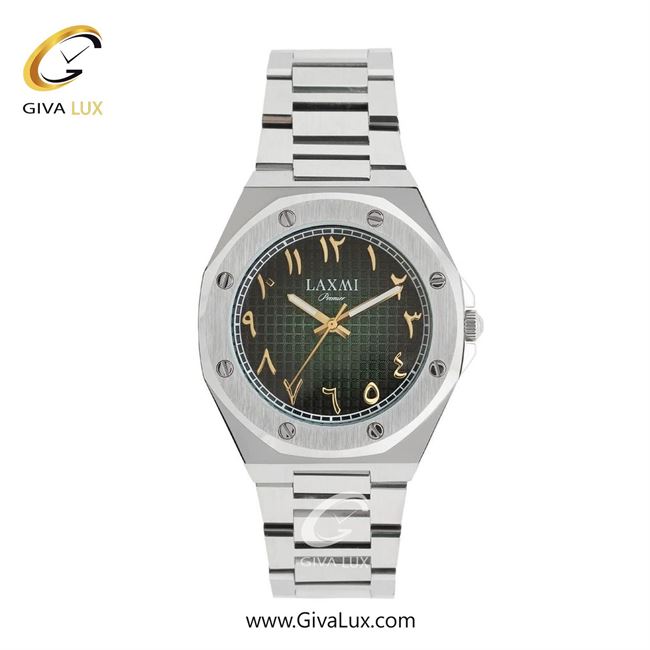 ساعت مچی اورجینال مردانه لاکسمی نقره ای | نقره ای| سبز یشمی تیره| کد رفرنس 2-8827