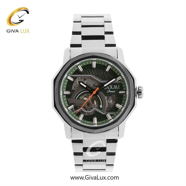 ساعت مچی اورجینال مردانه لاکسمی نقره ای-تیتانیوم | نقره ای| سبز یشمی تیره| کد رفرنس 4-8829