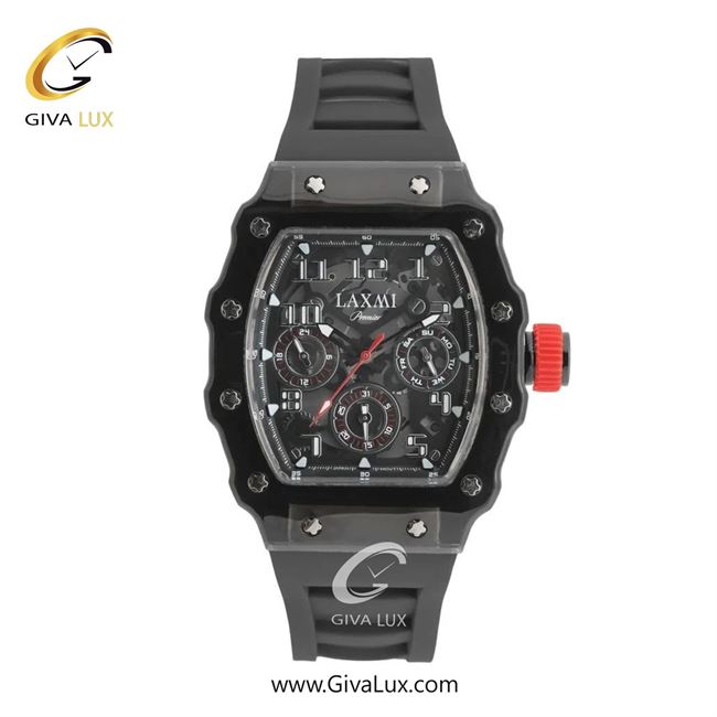 ساعت مچی اورجینال مردانه لاکسمی سه موتوره فول تایم مشکی-طوسی | طوسی| طوسی| کد رفرنس 8831-1
