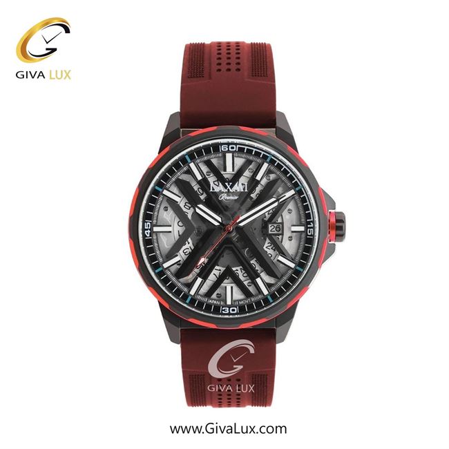 ساعت مچی اورجینال مردانه لاکسمی مشکی | زرشکی| دودی|تیتانیوم| کد رفرنس 8833-4