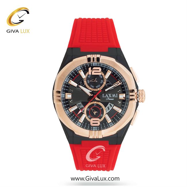 ساعت مچی اورجینال مردانه لاکسمی سه موتوره فول تایم رزگلد-مشکی | قرمز| مشکی| کد رفرنس 3-8900