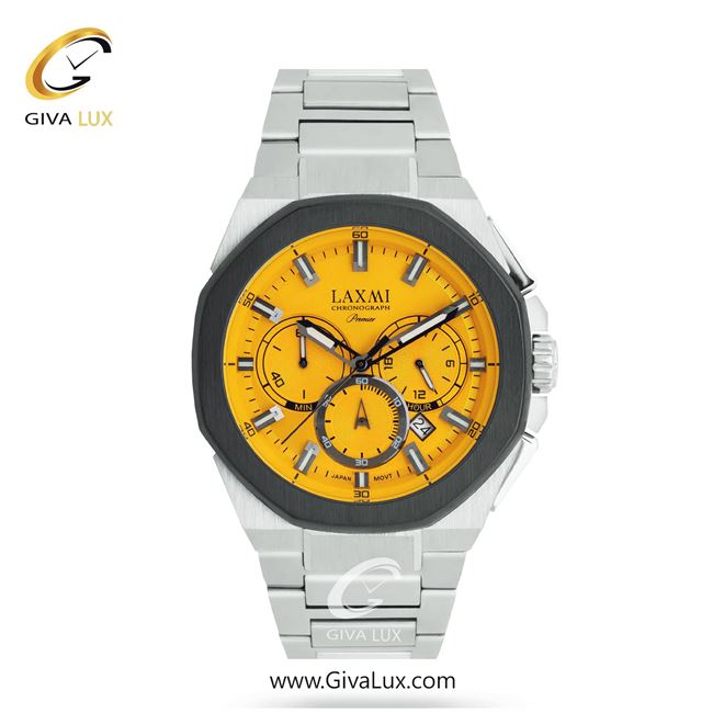 ساعت مچی اورجینال مردانه لاکسمی سه موتوره کرنوگراف نقره ای-تیتانیوم | نقره ای| زرد| کد رفرنس 3-8902