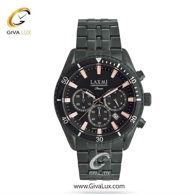 ساعت مچی اورجینال مردانه لاکسمی سه موتوره کرنوگراف مشکی | مشکی| مشکی| کد رفرنس 4-8904