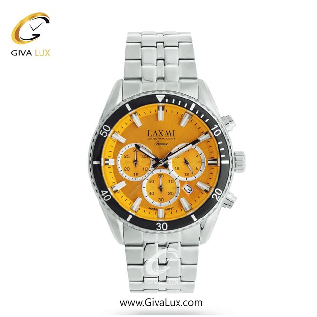 ساعت مچی اورجینال مردانه لاکسمی سه موتوره کرنوگراف نقره ای-مشکی | نقره ای| زرد| کد رفرنس 5-8904