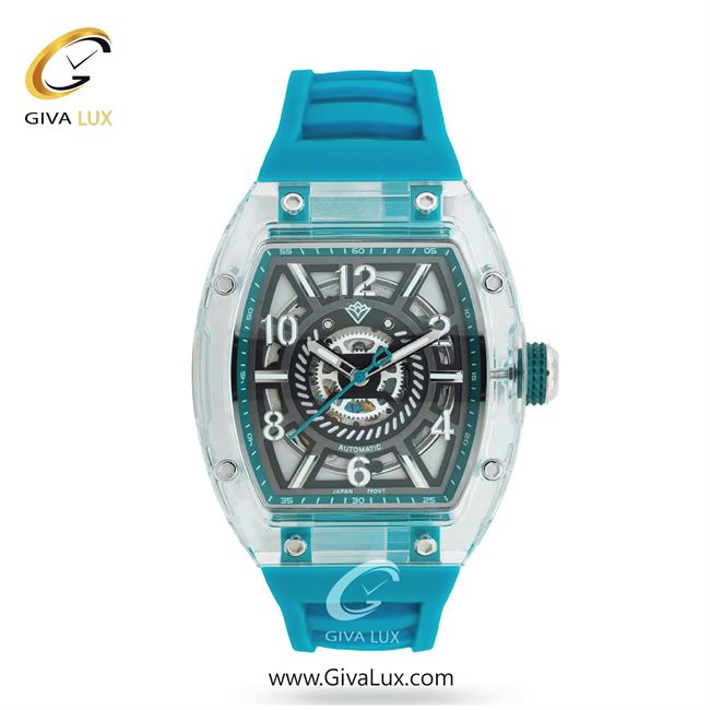 ساعت مچی اورجینال مردانه لاکسمی شفاف | آبی| دودی|تیتانیوم| کد رفرنس 5-8907