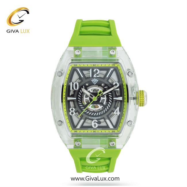 ساعت مچی اورجینال مردانه لاکسمی شفاف | فسفری| دودی|تیتانیوم| کد رفرنس 6-8907