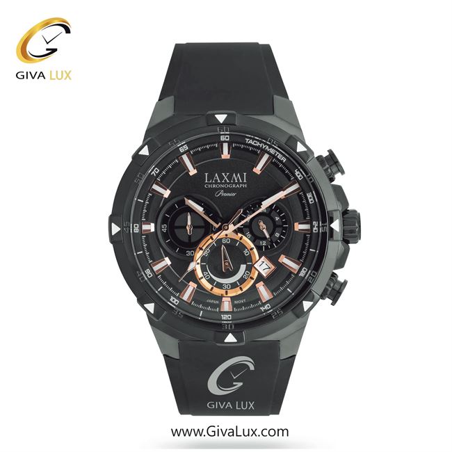 ساعت مچی اورجینال مردانه لاکسمی سه موتوره کرنوگراف تیتانیوم | مشکی| مشکی| کد رفرنس 6-8908