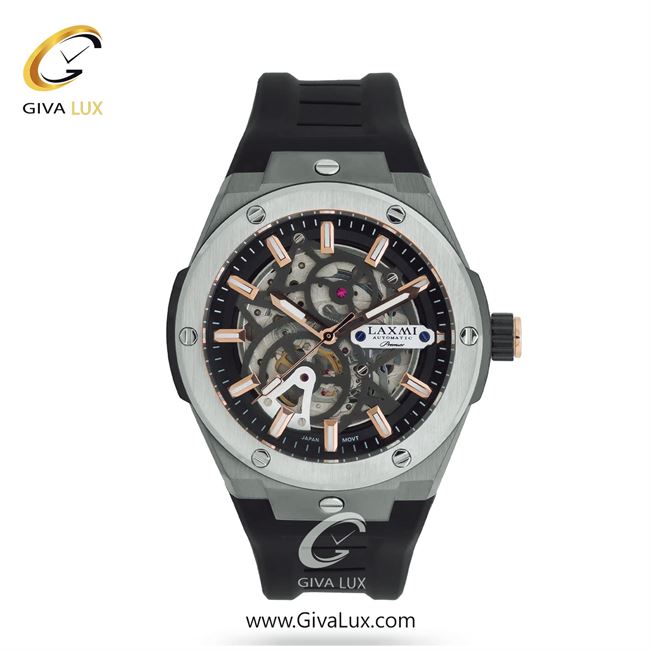 ساعت مچی اورجینال مردانه لاکسمی تیتانیوم | مشکی| رزگلد-مشکی-نقره ای| کد رفرنس 5-8910