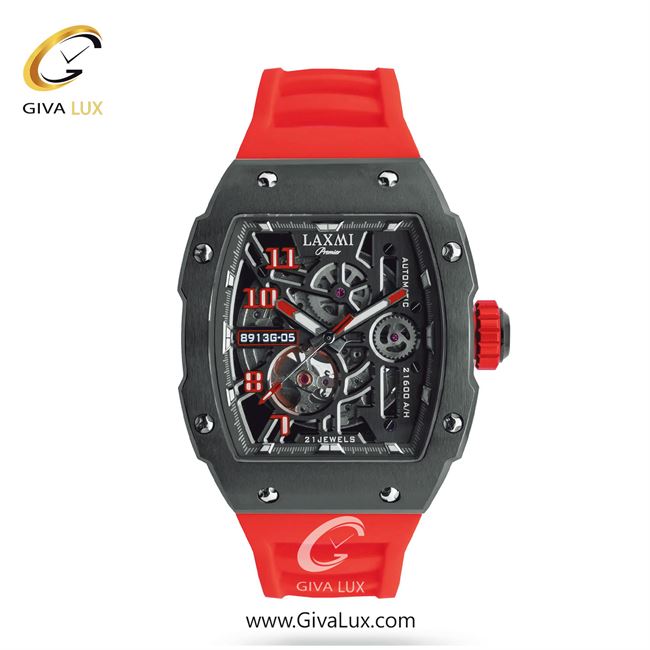 ساعت مچی اورجینال مردانه لاکسمی تیتانیوم | قرمز| دودی|تیتانیوم| کد رفرنس 4-8914